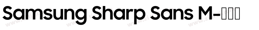 Samsung Sharp Sans M字体转换